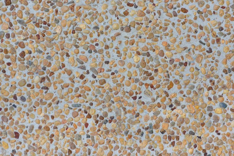 exposed aggregate surface